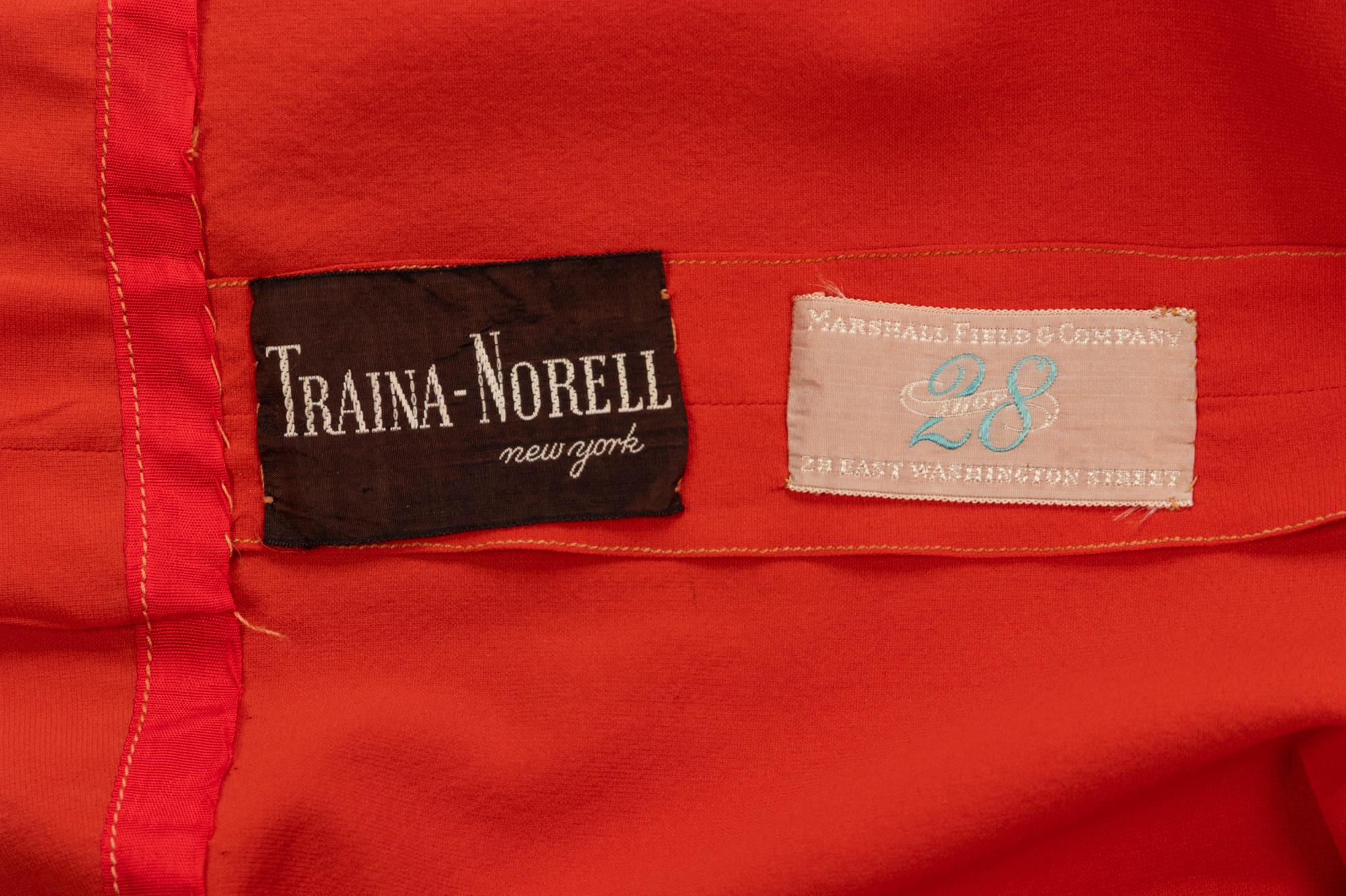 Teal-Traina Evening Dress, 1940s