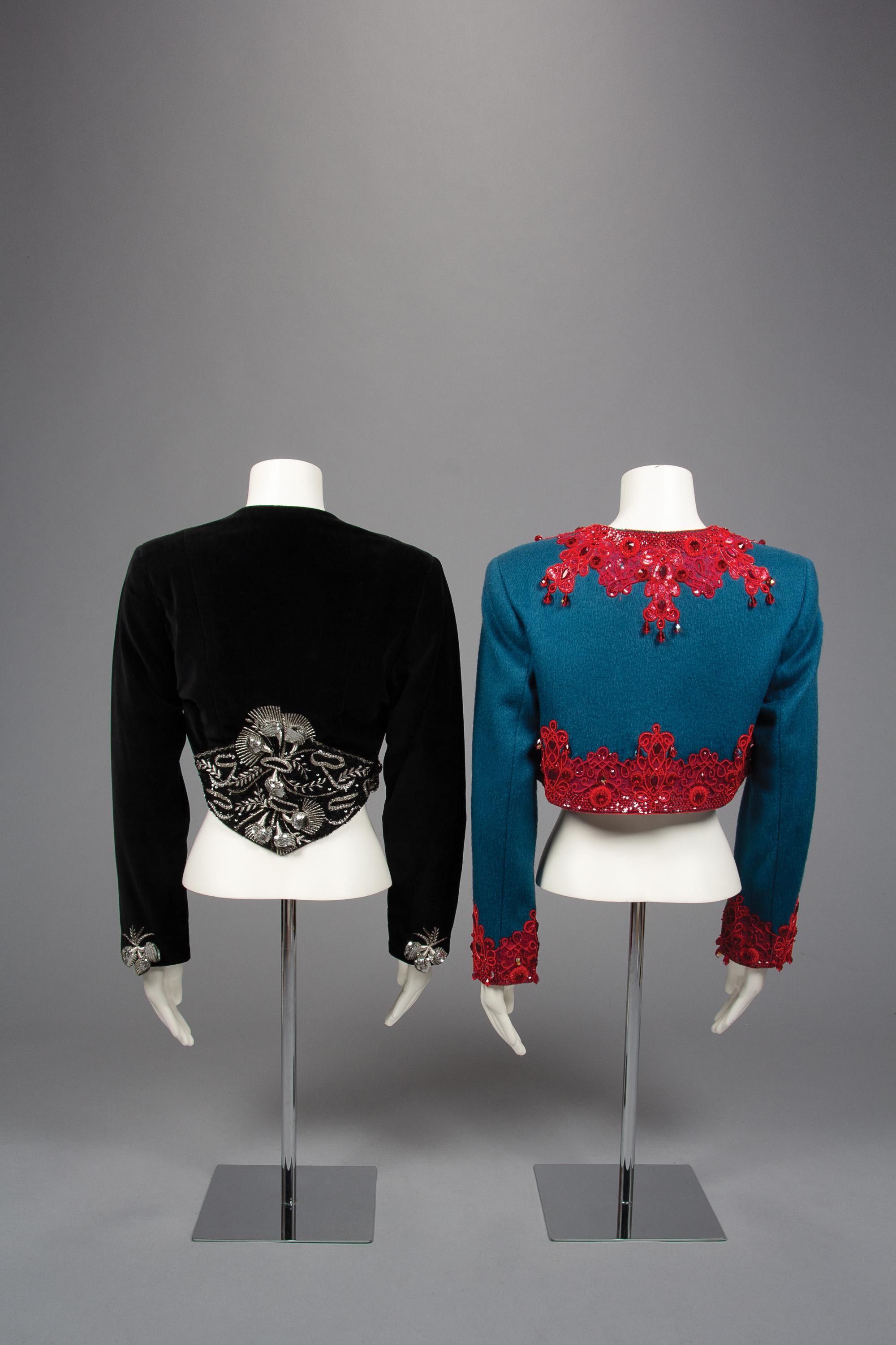 Two Geoffrey Beene Crop Jackets, Fall 1988
