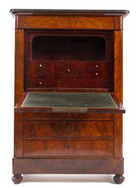 A Charles X Mahogany Secretaire a Abattant Height 55 x width 37 x depth 18 inches. — SECOND QUARTER 19TH CENTURY