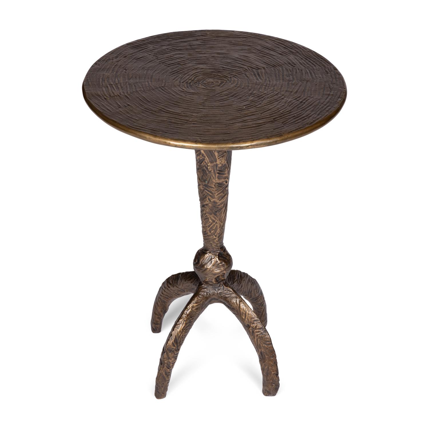 A Contemporary Bronze Side Table