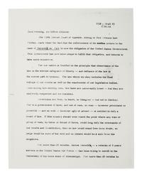 [CIVIL RIGHTS]. MEREDITH, James H. (b. 1933). Signed copy of typed document providing a summary of events related to the James Meredith case in Oxford, Mississippi.