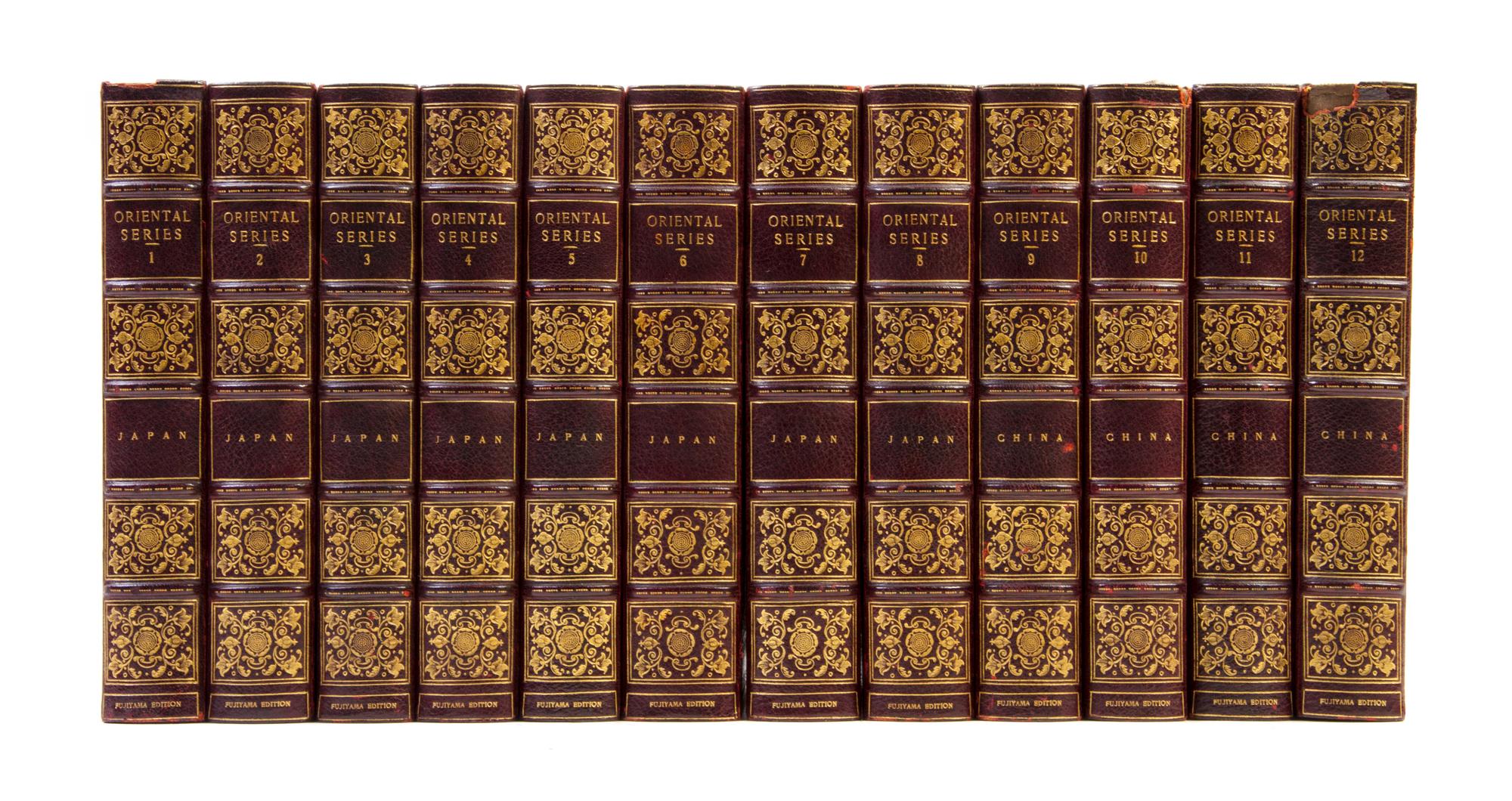 (ASIAN) BRINKLEY, CAPTAIN F. Oriental Series: Japan and China. Boston and Tokyo, 1901-1902. 12 vols. Fujiyama ed., 22 of 100 copies.