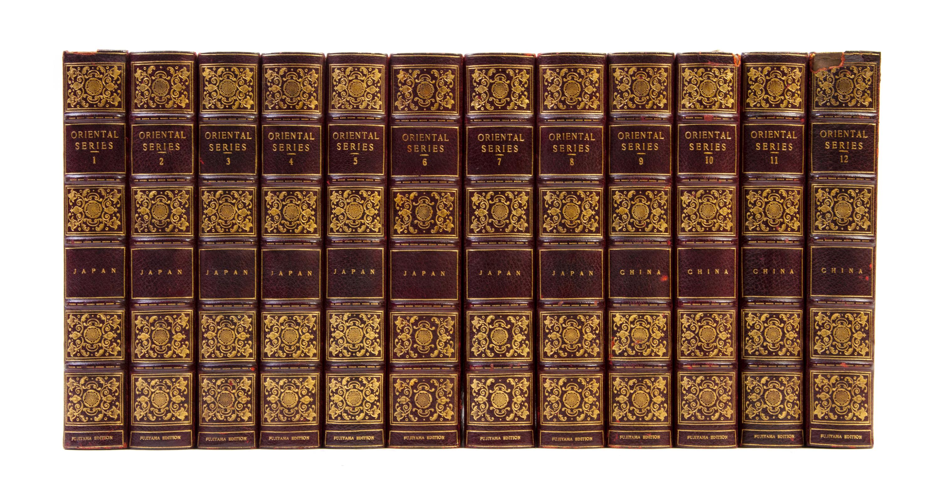 (ASIAN) BRINKLEY, CAPTAIN F. Oriental Series: Japan and China. Boston and Tokyo, 1901-1902. 12 vols. Fujiyama ed., 22 of 100 copies.