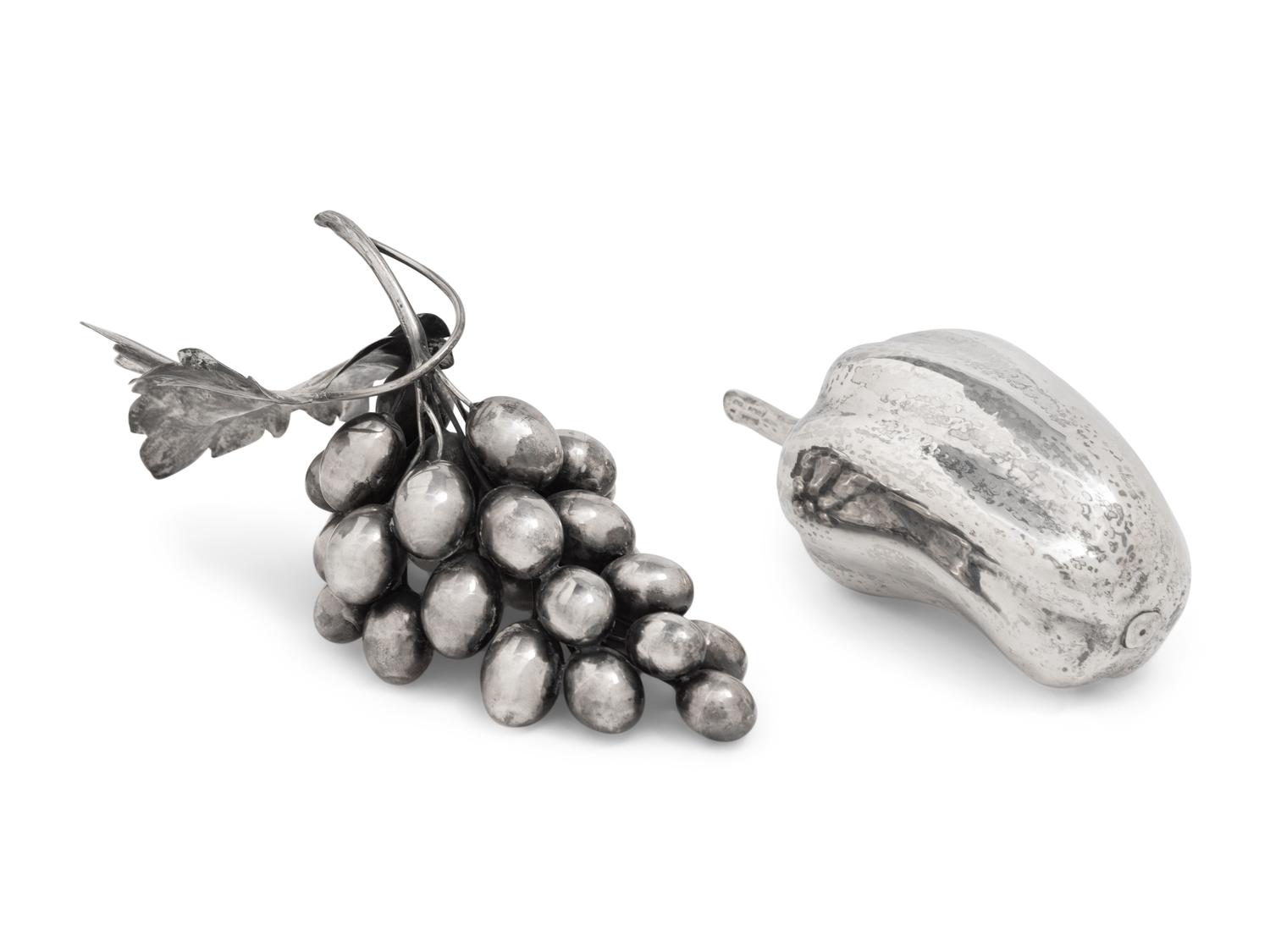 Two Buccellati Silver Fruits