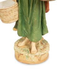 A Pair of Large Royal Dux Porcelain Water Carriers