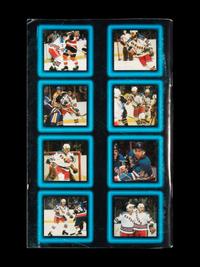 A Group of 16 1960s - 1980s New York Rangers Blue Book Media Guides,