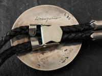 Silver and Turquoise Bolo Tie