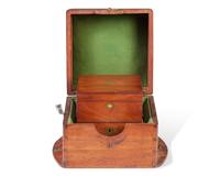 A brass and mahogany marine chronometer, Bliss & Creighton, New York, NY, retailed by Geary & Weale, Baltimore, MD, circa 1850s