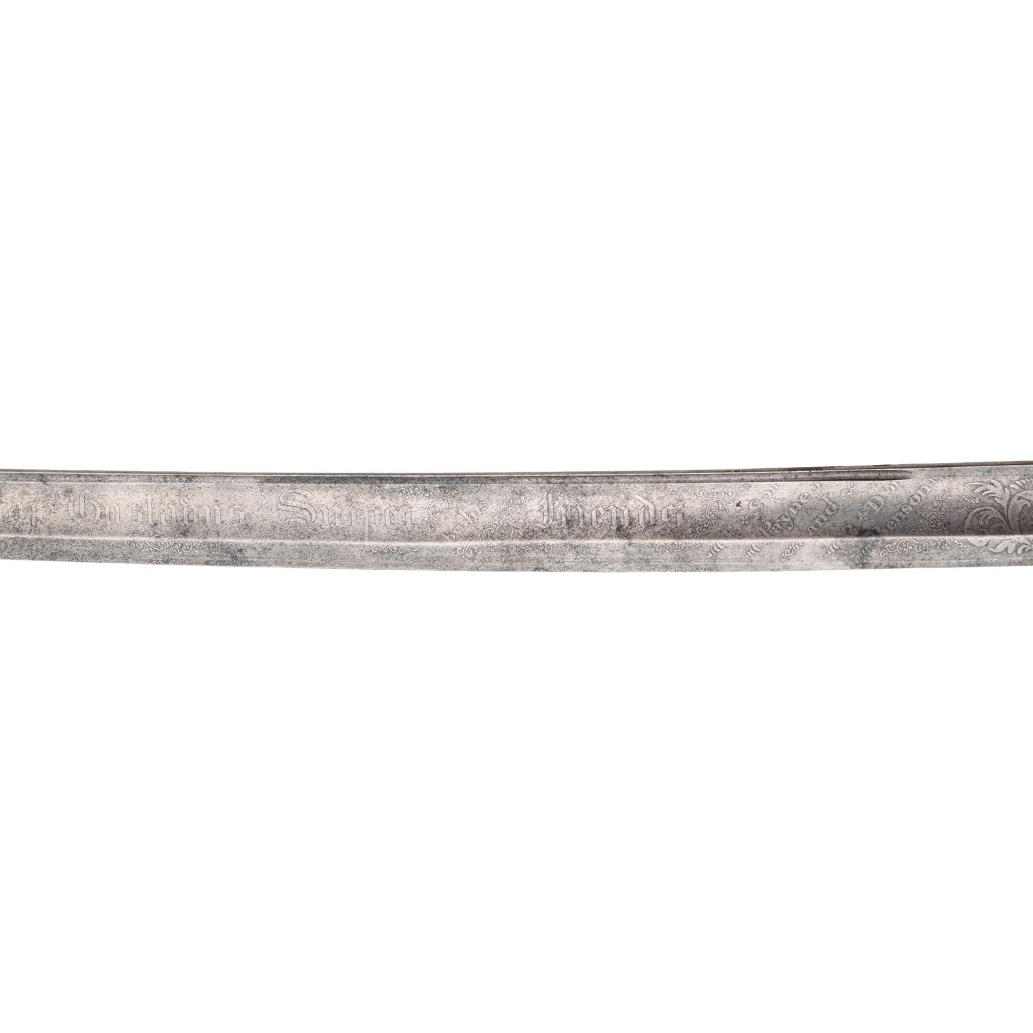 The US Model 1850 Staff & Field Officers Sword & the Model 1860 Staff & Field Officers Sword of Major, later General Gustavus Sniper - 101st NYV and later 185th NYV