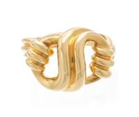 A 14 Karat Yellow Gold Knot Motif Ring, Lazarus, 5.00 dwts.