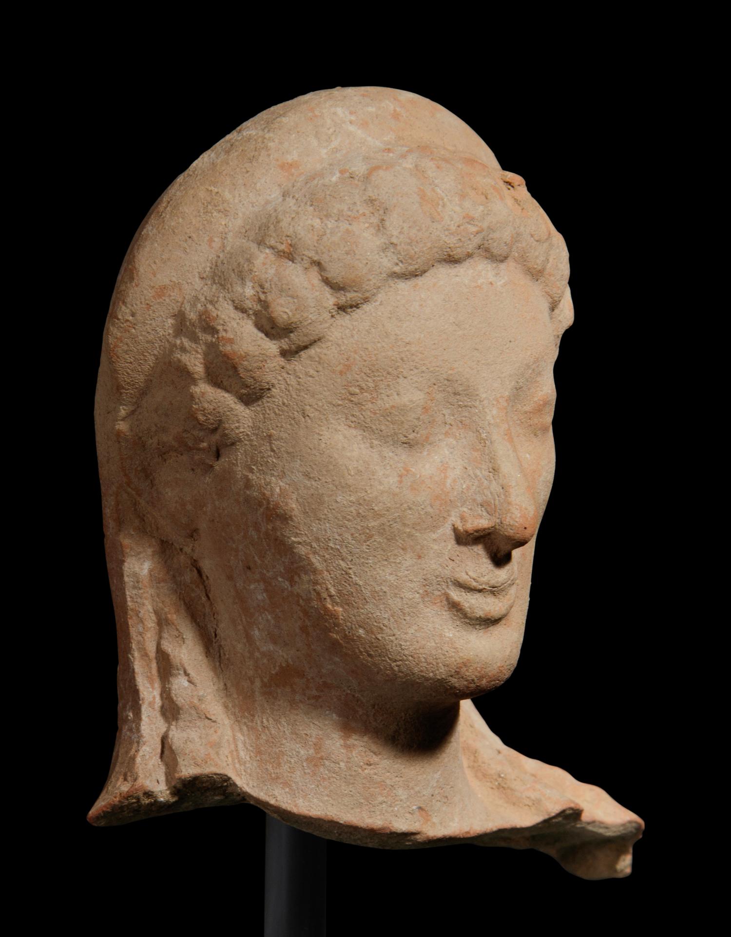 A Greek Terracotta Head