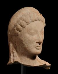 A Greek Terracotta Head