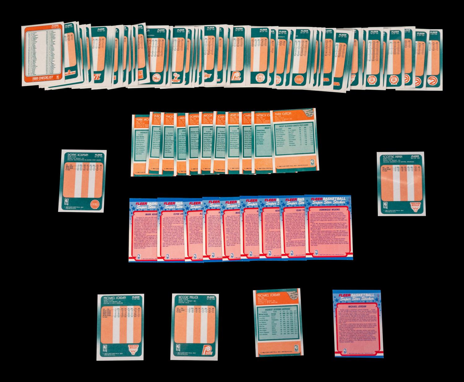 A Complete Set of 1988 Fleer Basketball Cards (132/132)