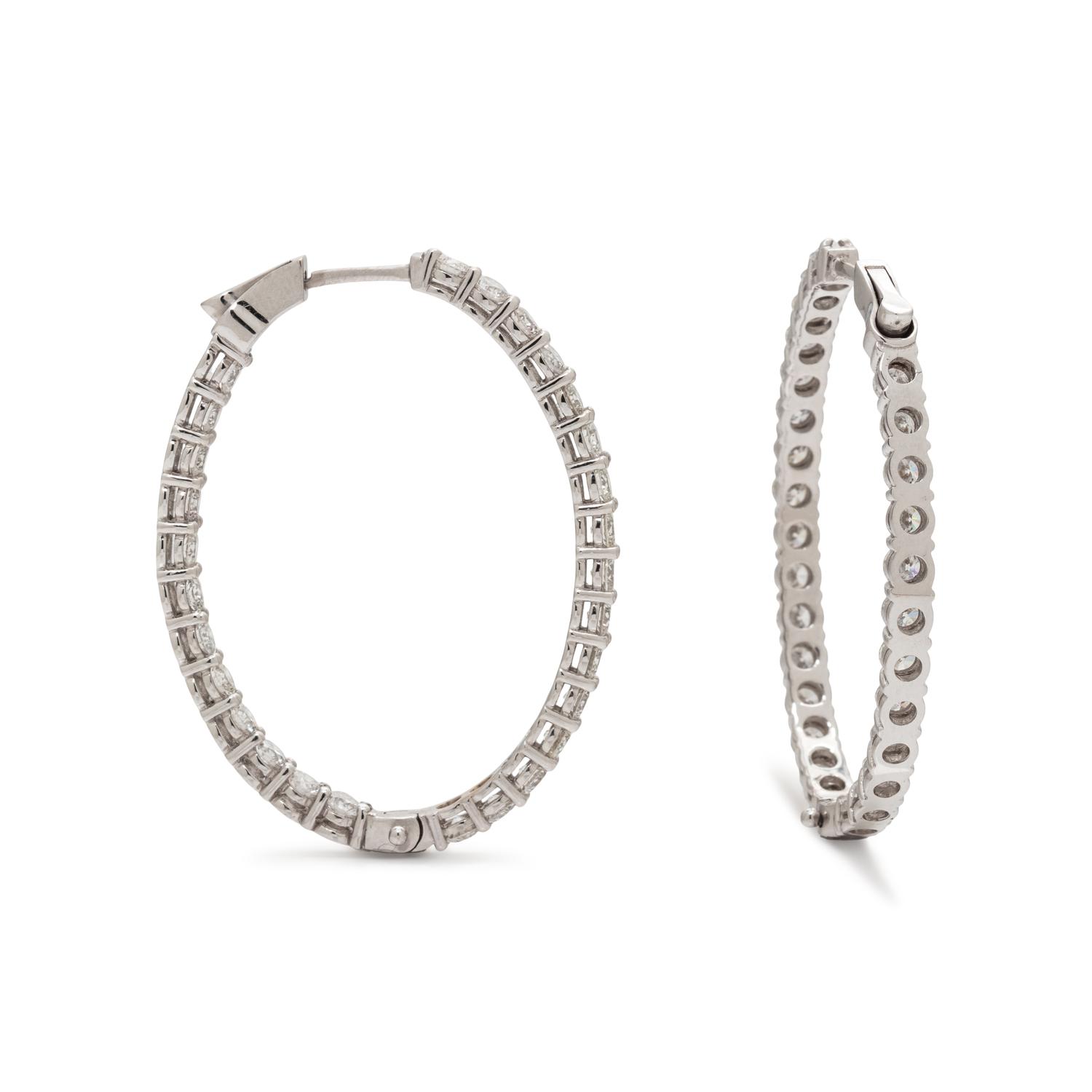 DIAMOND HOOP EARRINGS