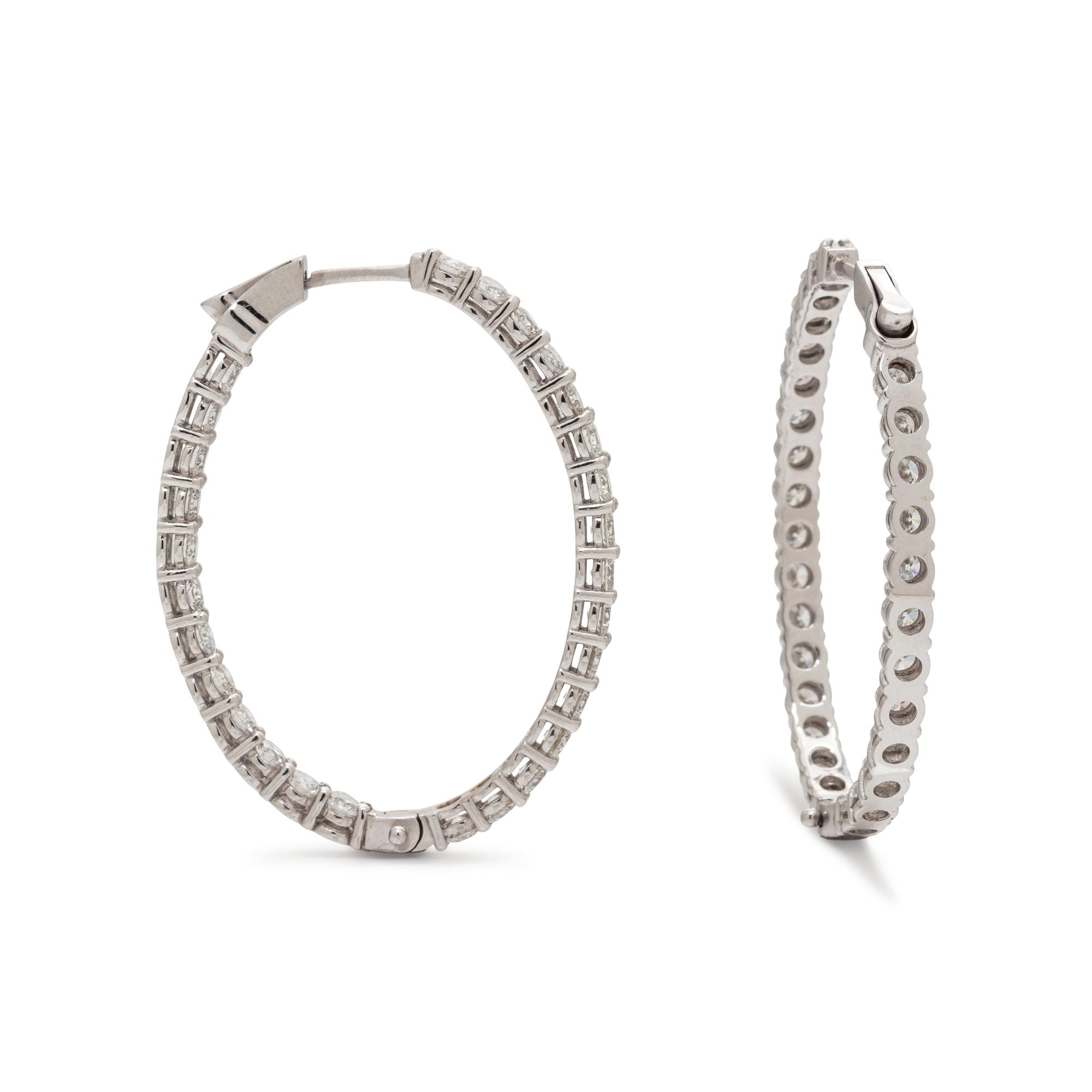 DIAMOND HOOP EARRINGS