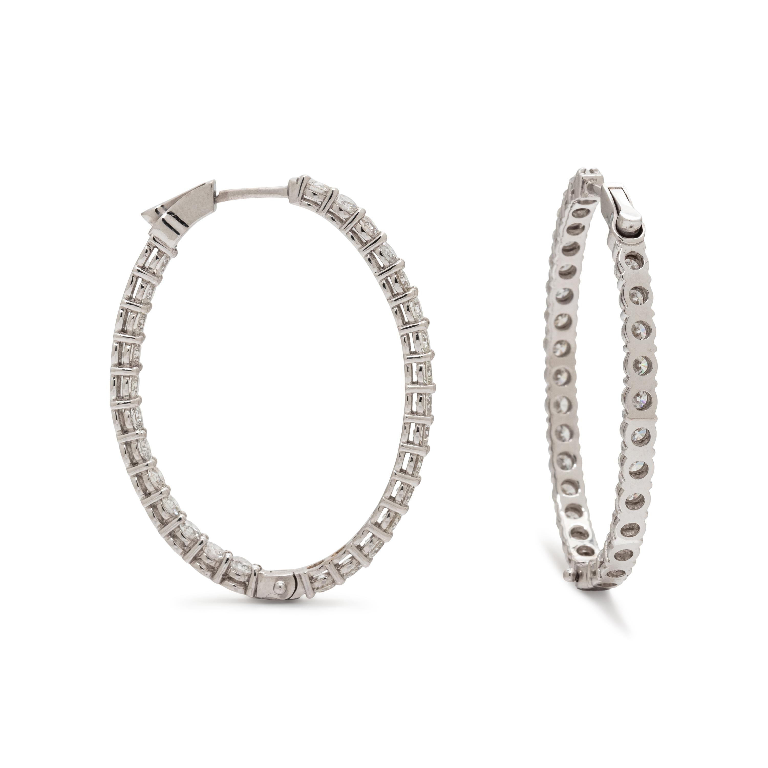 DIAMOND HOOP EARRINGS