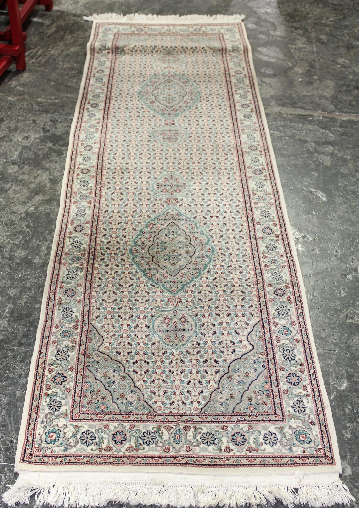 A Persian Wool Runner 8 feet 1 inch x 2 feet 7 inches. — LATE 20TH CENTURY
