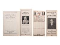 [POLITICS]. A large group of political ephemera from the 1920s-1940s.