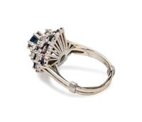SAPPHIRE AND DIAMOND RING