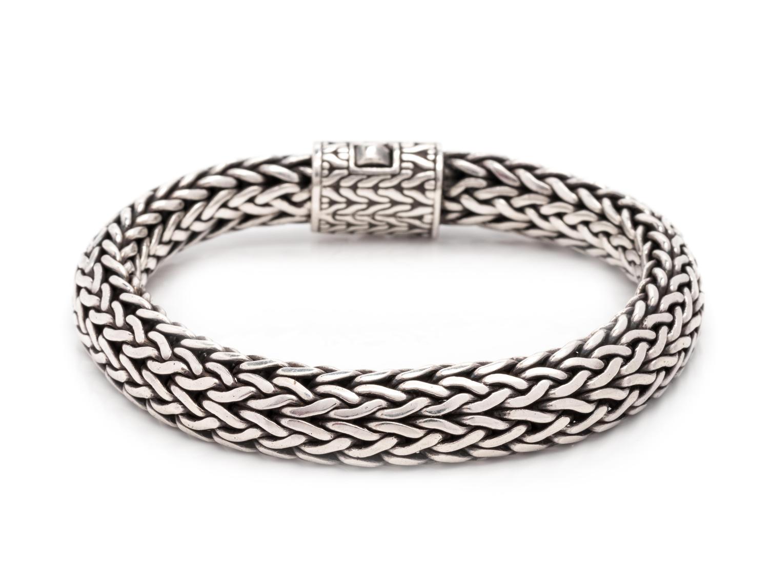 JOHN HARDY, 'CLASSIC CHAIN' SILVER BRACELET