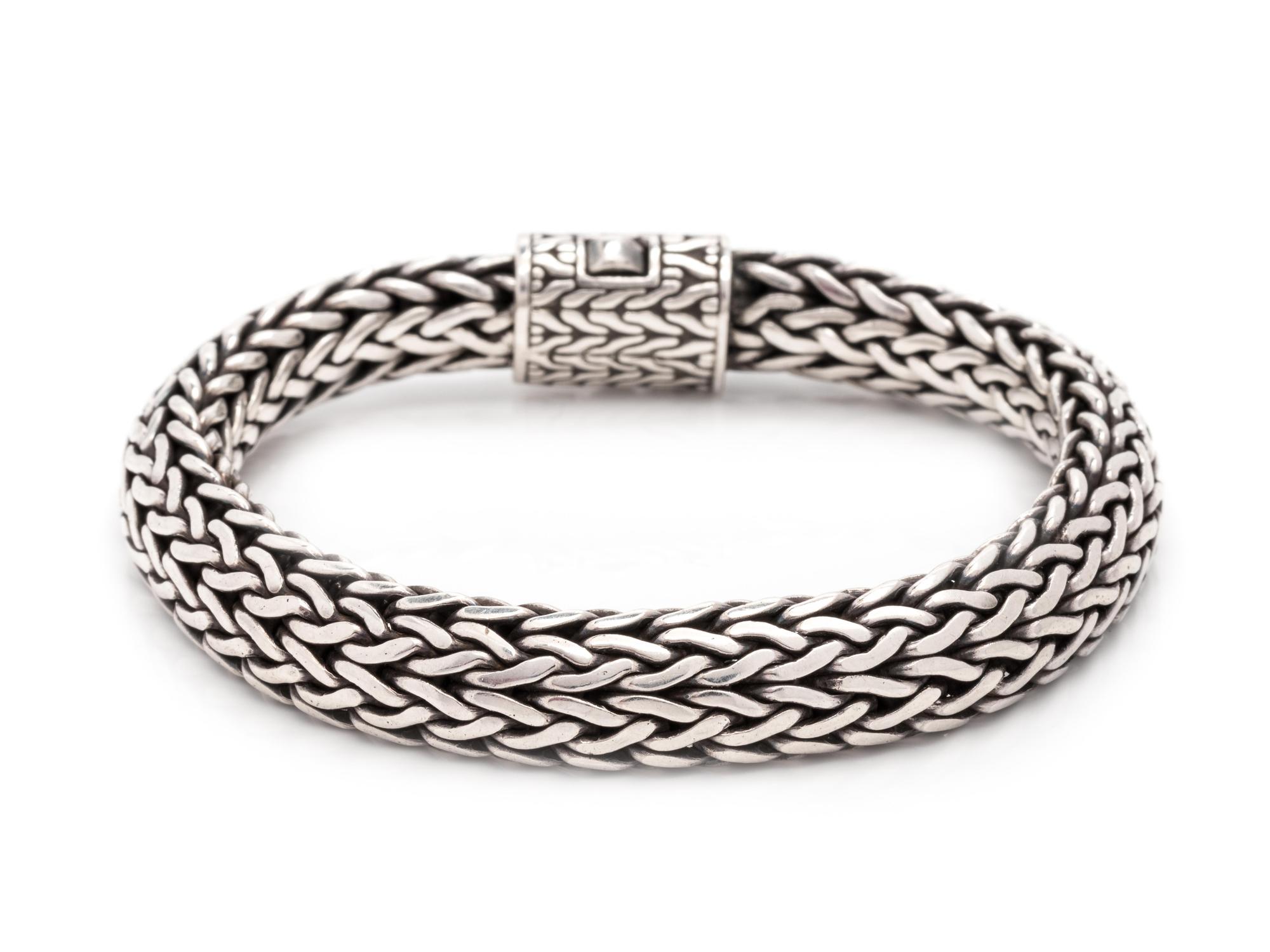 JOHN HARDY, 'CLASSIC CHAIN' SILVER BRACELET