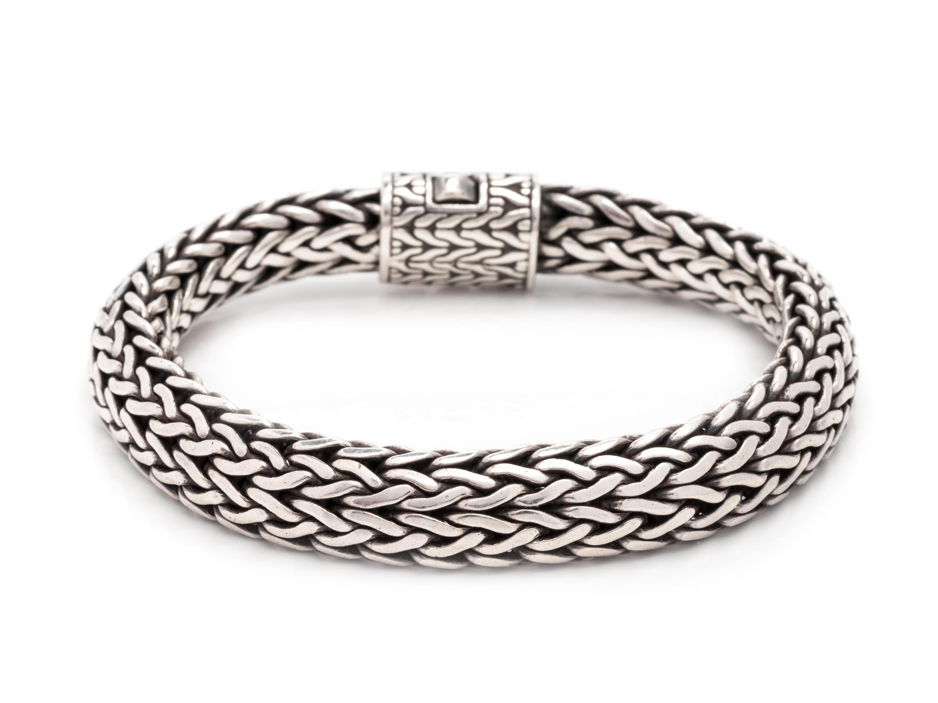JOHN HARDY, 'CLASSIC CHAIN' SILVER BRACELET