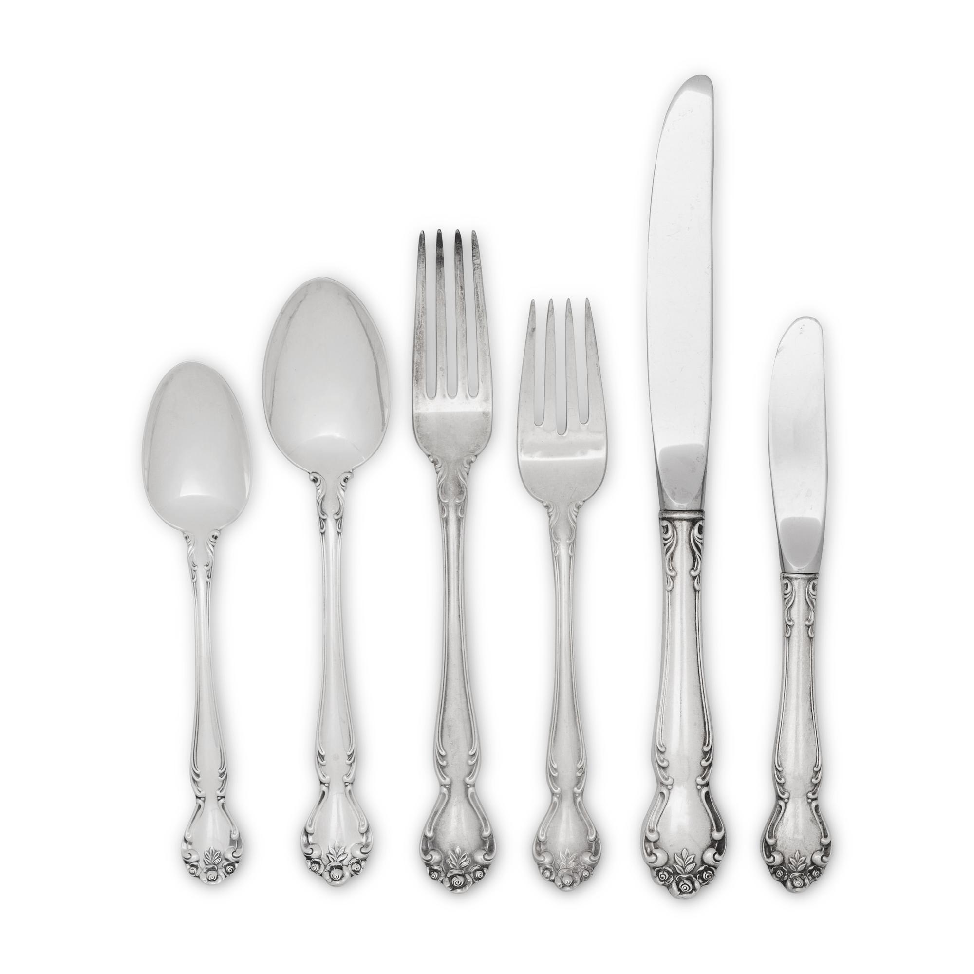 A Gorham Silver Flatware Service