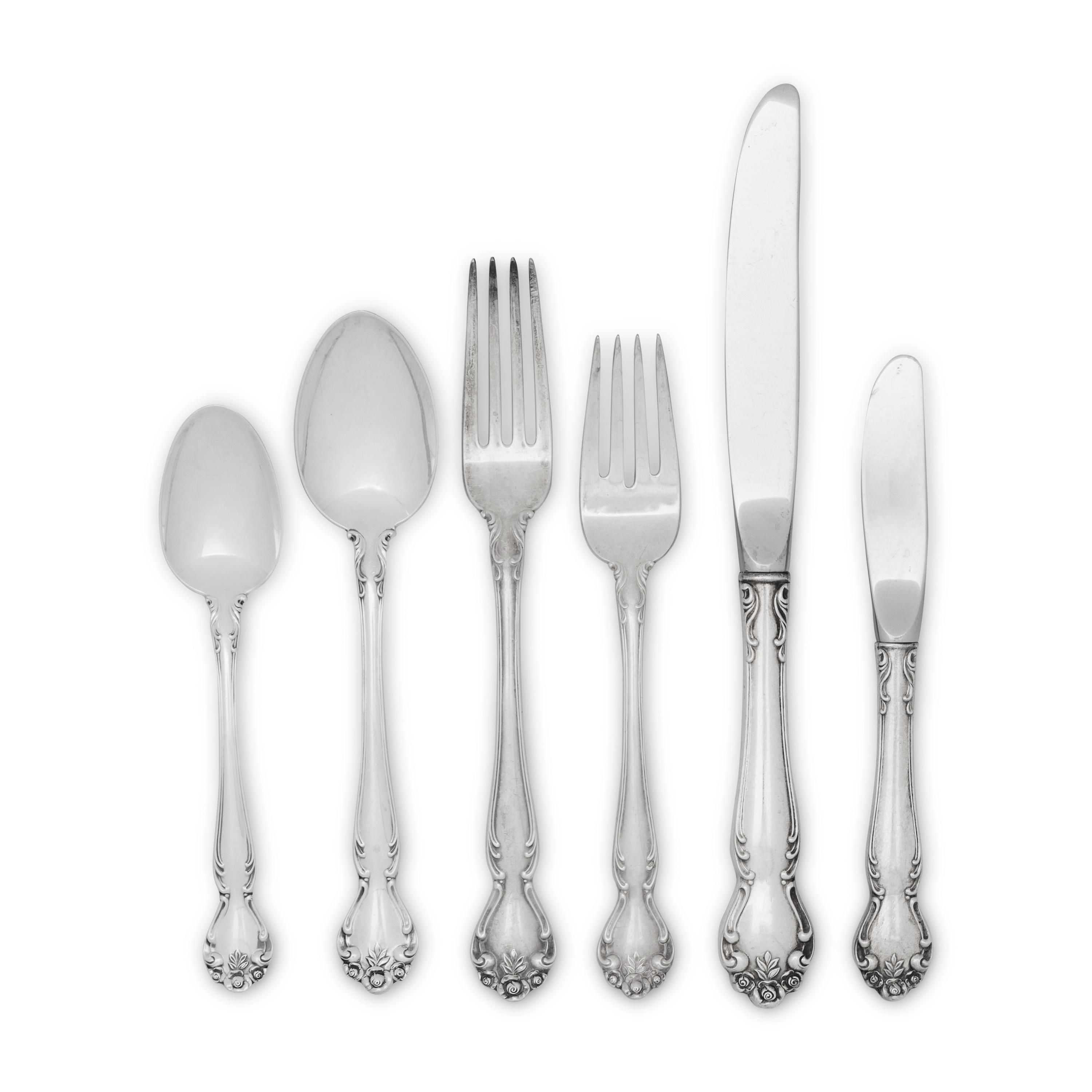 A Gorham Silver Flatware Service