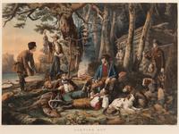 Currier and Ives, publishers -- After L. Maurer Camping Out. "Some of the Right Sort." , 1856 (G.0867)