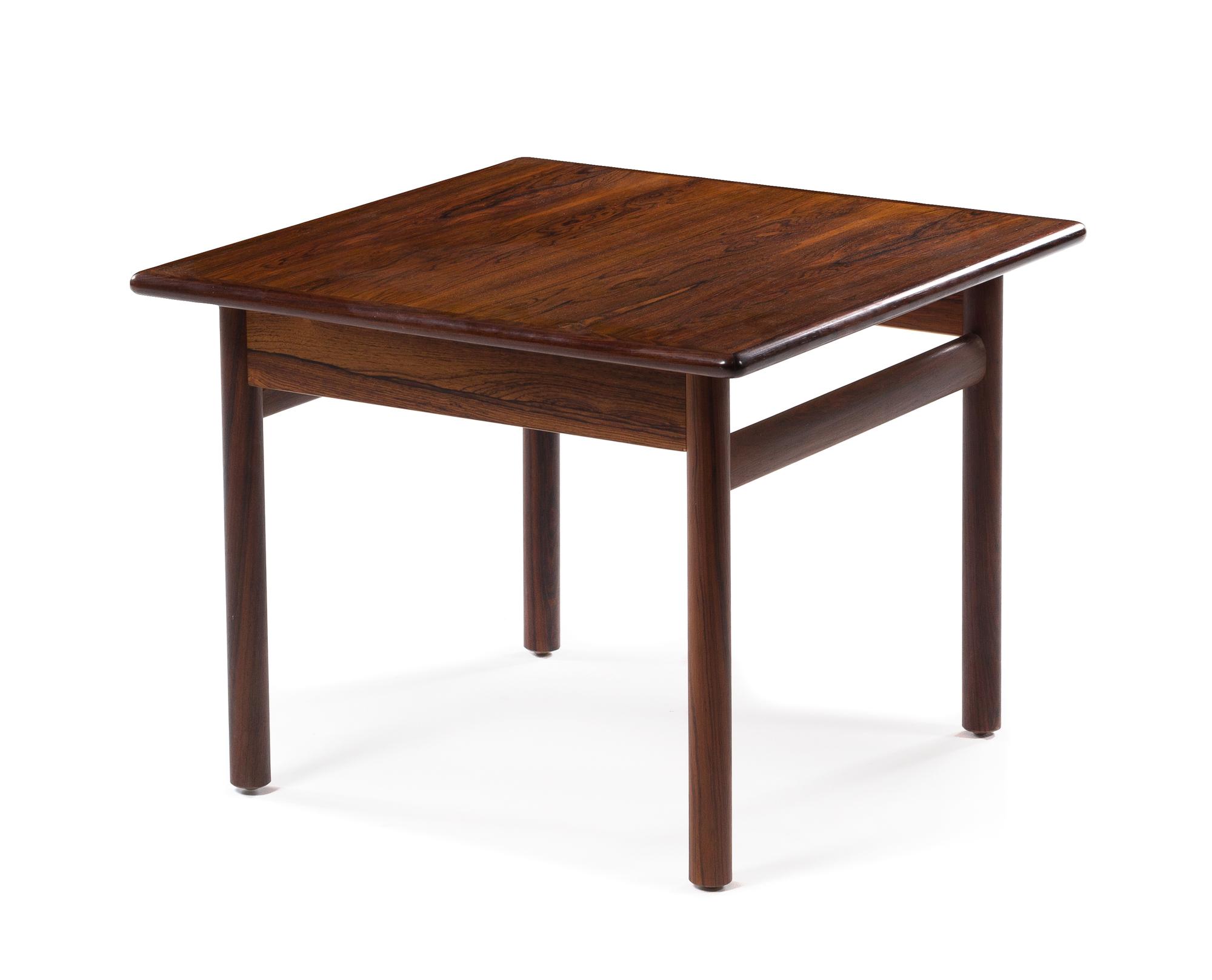 Torbjorn Afdal (Norwegian, 1917-1999), BRUKSBO, 1960s, a large rosewood coffee table and side table