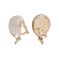 VHERNIER, ROCK CRYSTAL, CITRINE AND DIAMOND BALLOON EARCLIPS