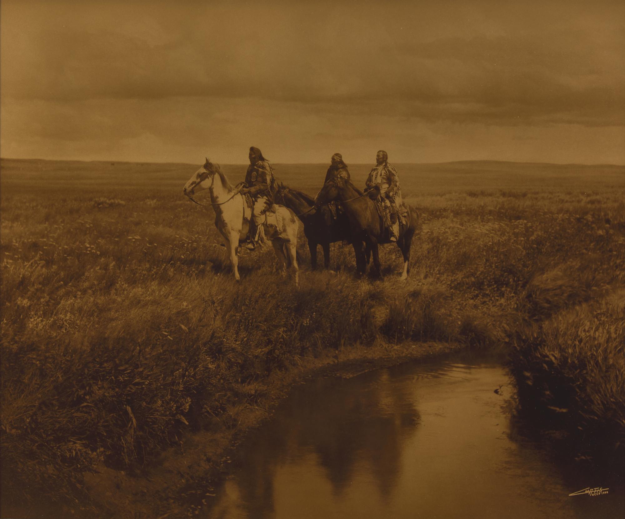 [Native-Americana] Curtis, Edward. Three Chiefs-Piegan