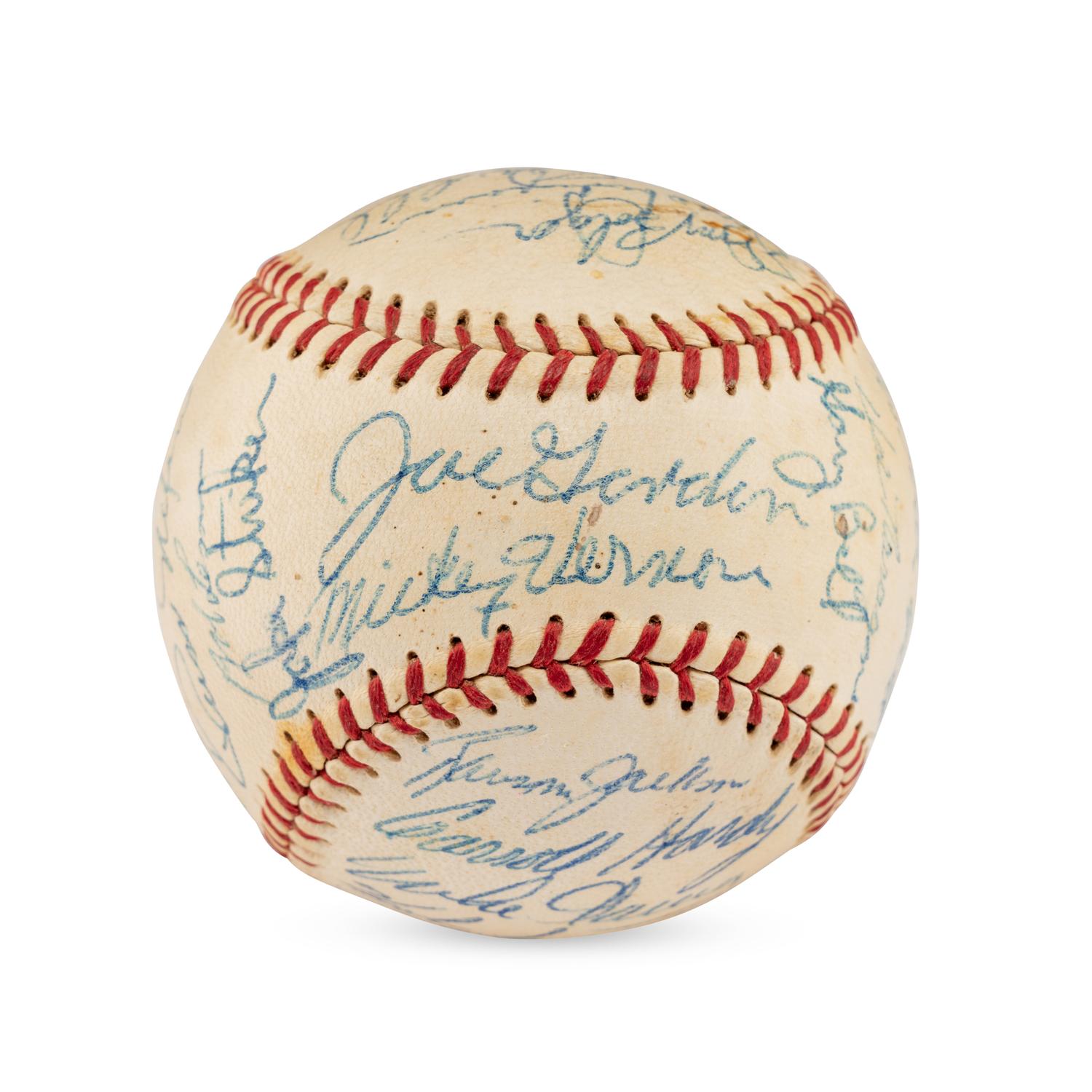 A 1959 Cleveland Indians Team Signed Autograph Baseball