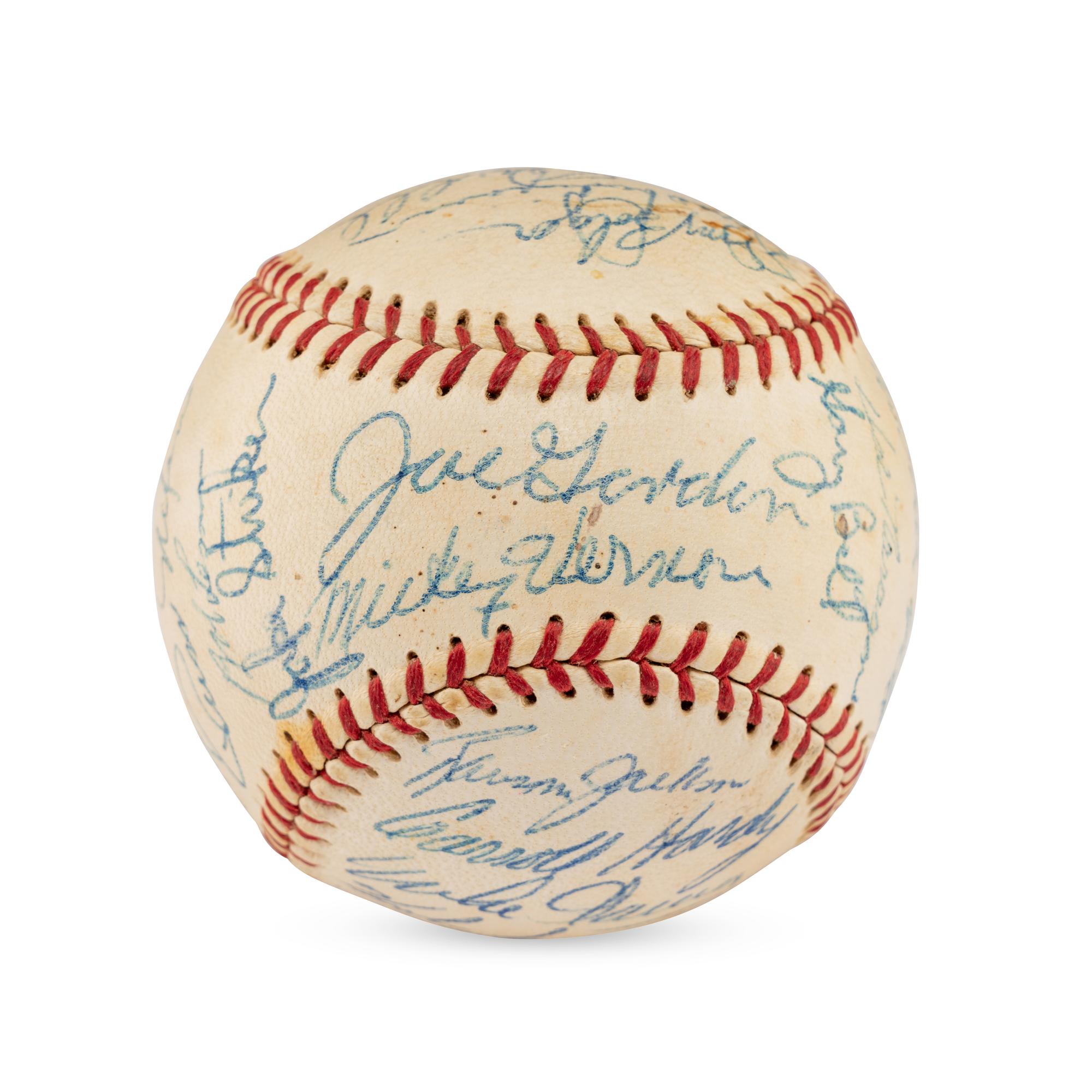 A 1959 Cleveland Indians Team Signed Autograph Baseball