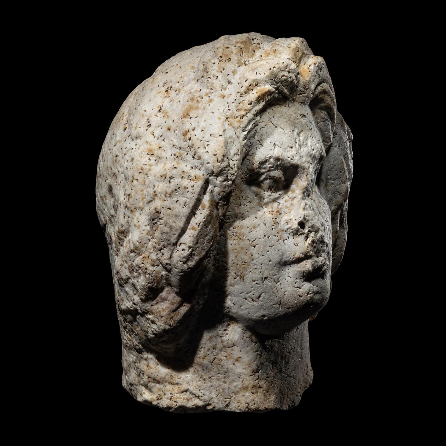 A Roman Marble Head