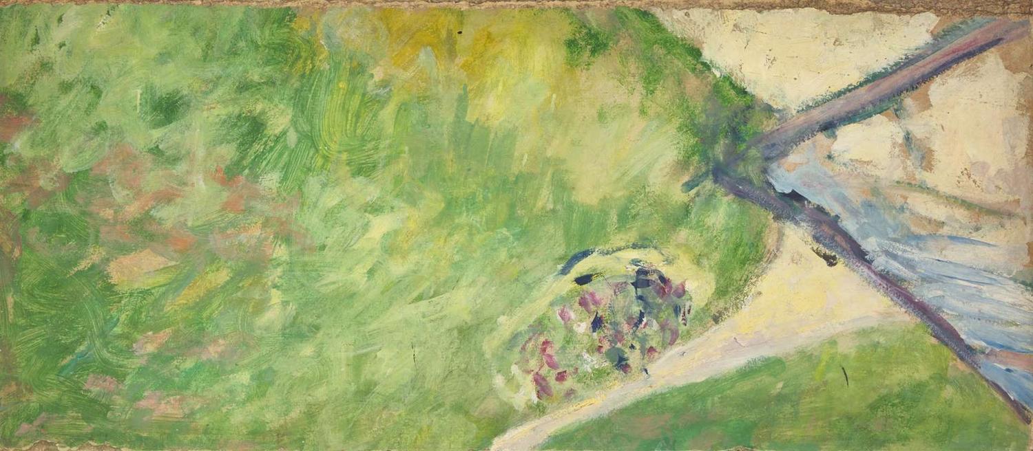 Troupeau de Vaches; with Study of a Landscape verso