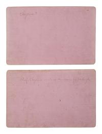 [NATIVE AMERICANS]. A group of 2 cabinet photographs of Cheyenne Indians at Fort Reno, Oklahoma Territory, comprising: