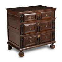 A Charles II Oak Chest of Drawers