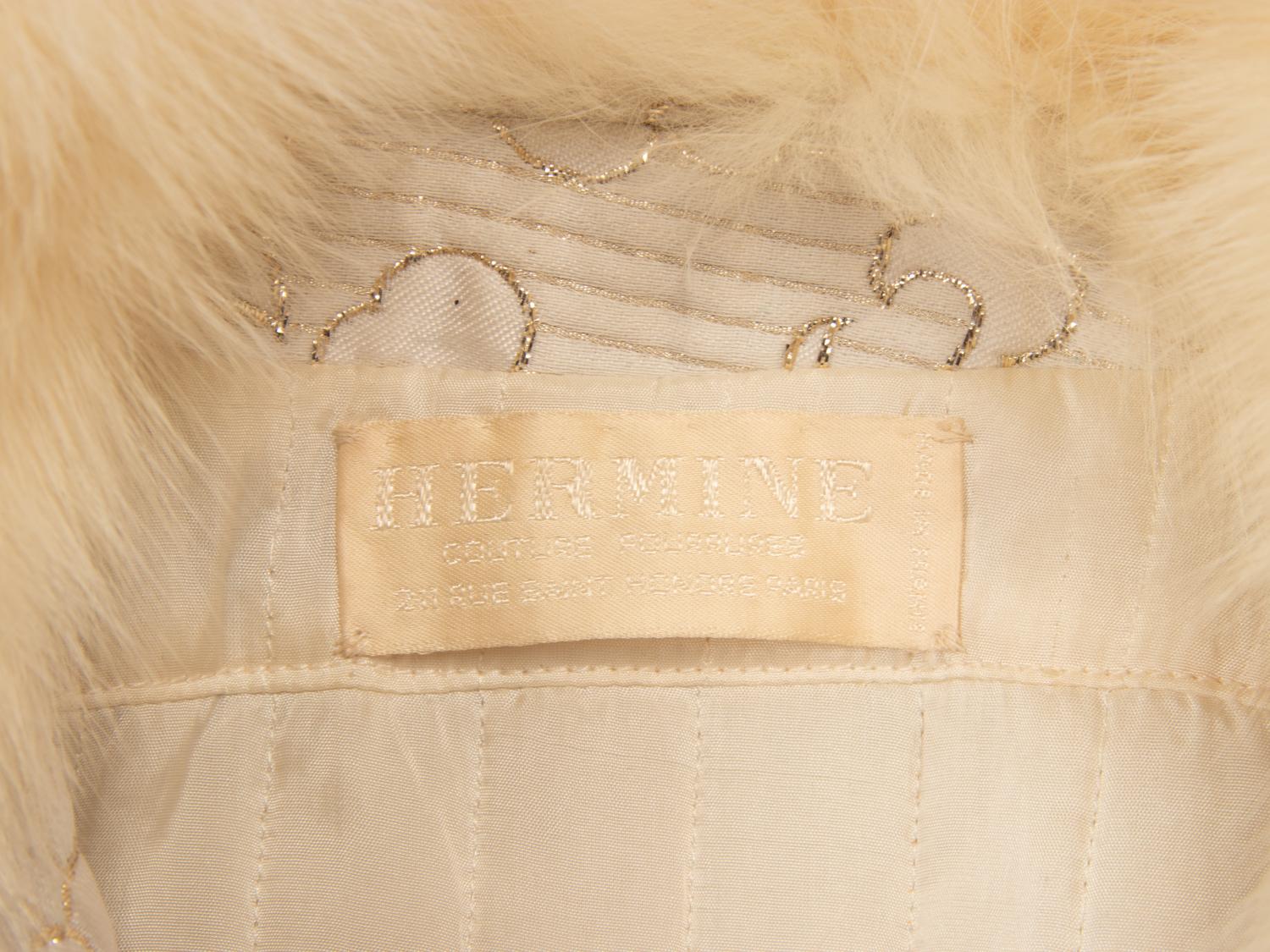 Hermine, Fur-Trimmed Brocade Coat