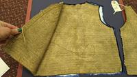 Sioux Child's Beaded Buffalo Hide Pictorial Vest