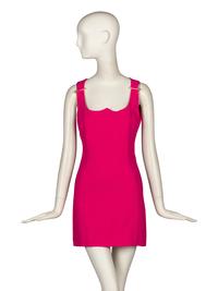 Versace, Hot Pink Safety Pin Dress