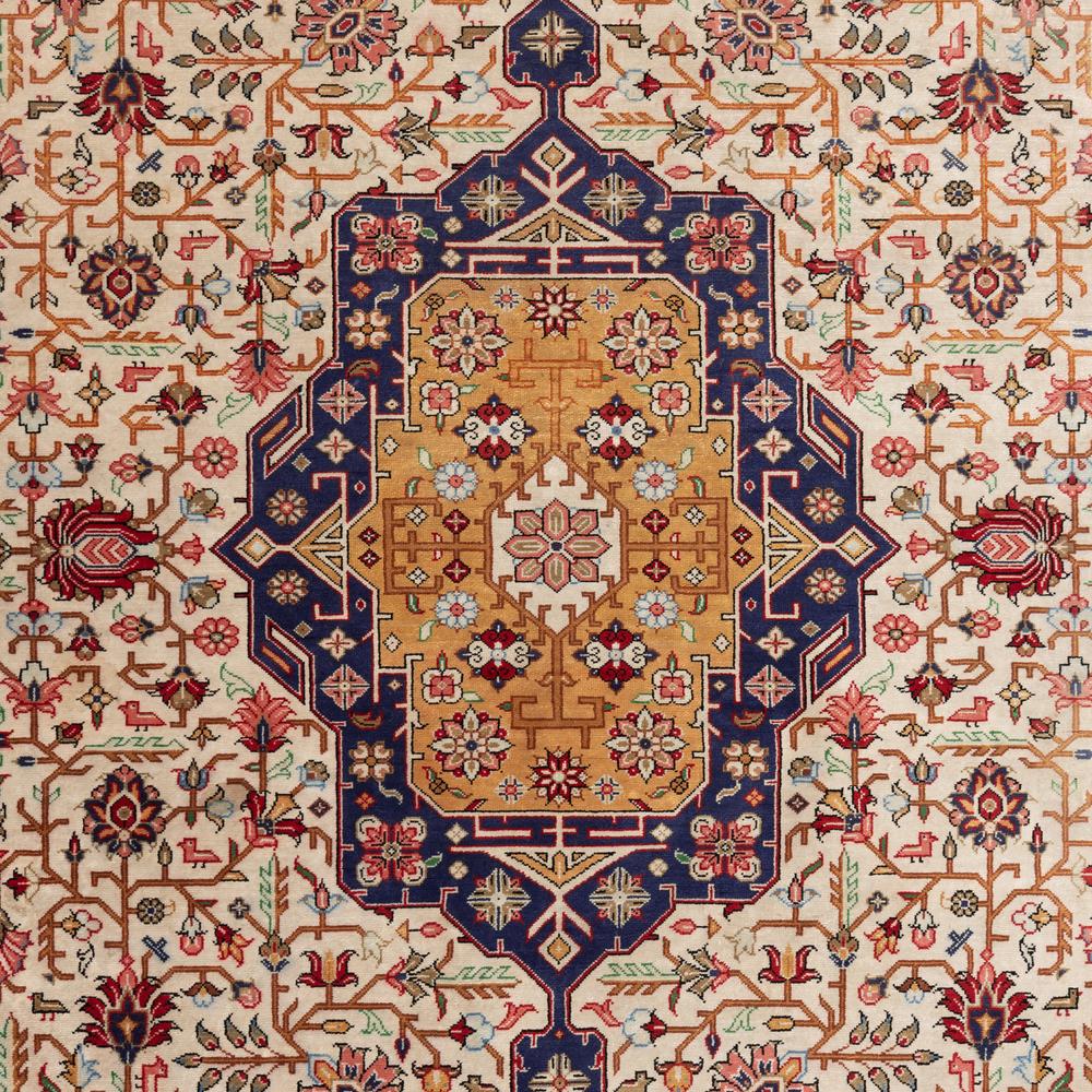 A Signed Silk Rug