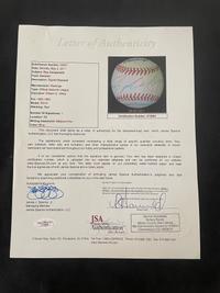 A Roy Campanella Post Accident Single Signed Autograph Baseball (JSA Letter)