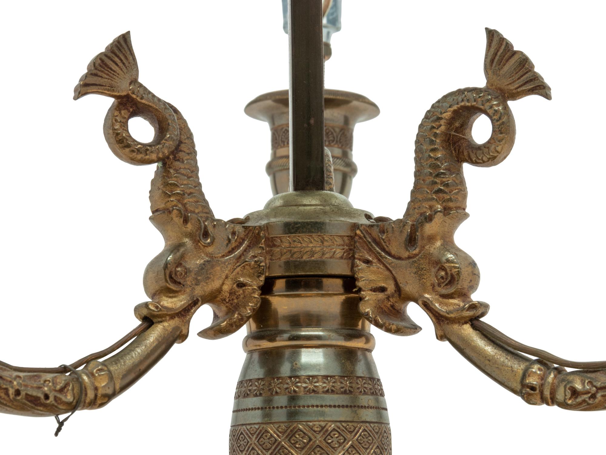 An Empire Style Brass Bouillotte Lamp