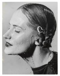A Group of Four Works depicting models in the rain for Vogue, Glamour, and Life Magazines, 1941-45