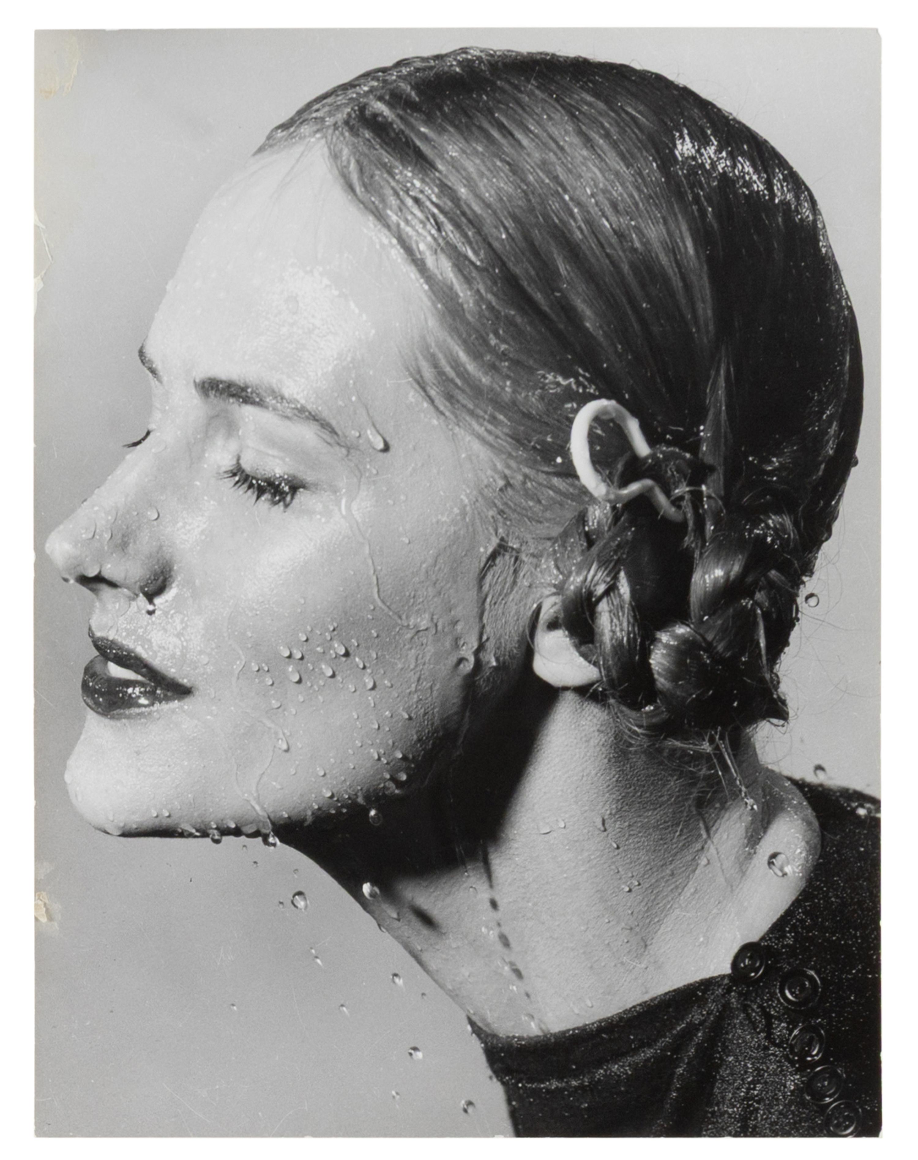 A Group of Four Works depicting models in the rain for Vogue, Glamour, and Life Magazines, 1941-45