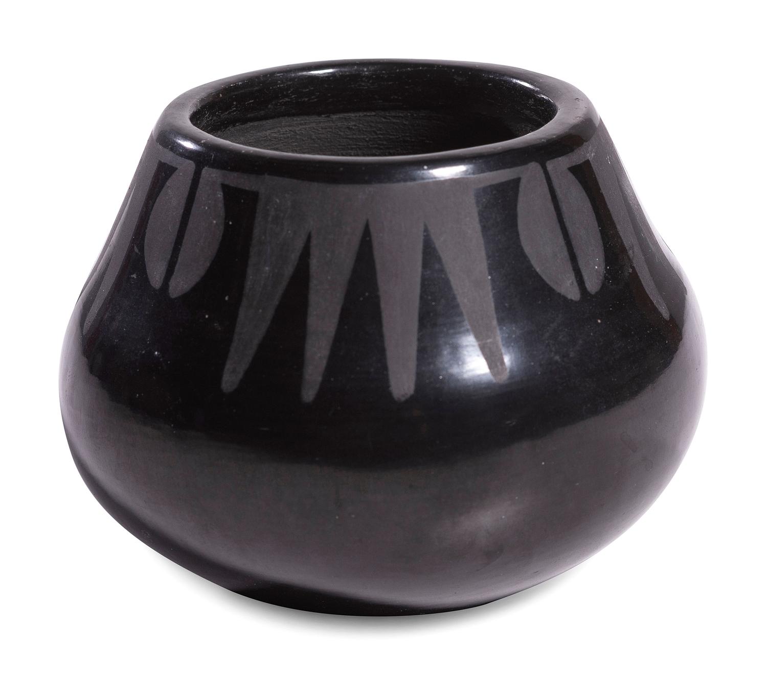 Blackware Pottery Jar 1943-1956
