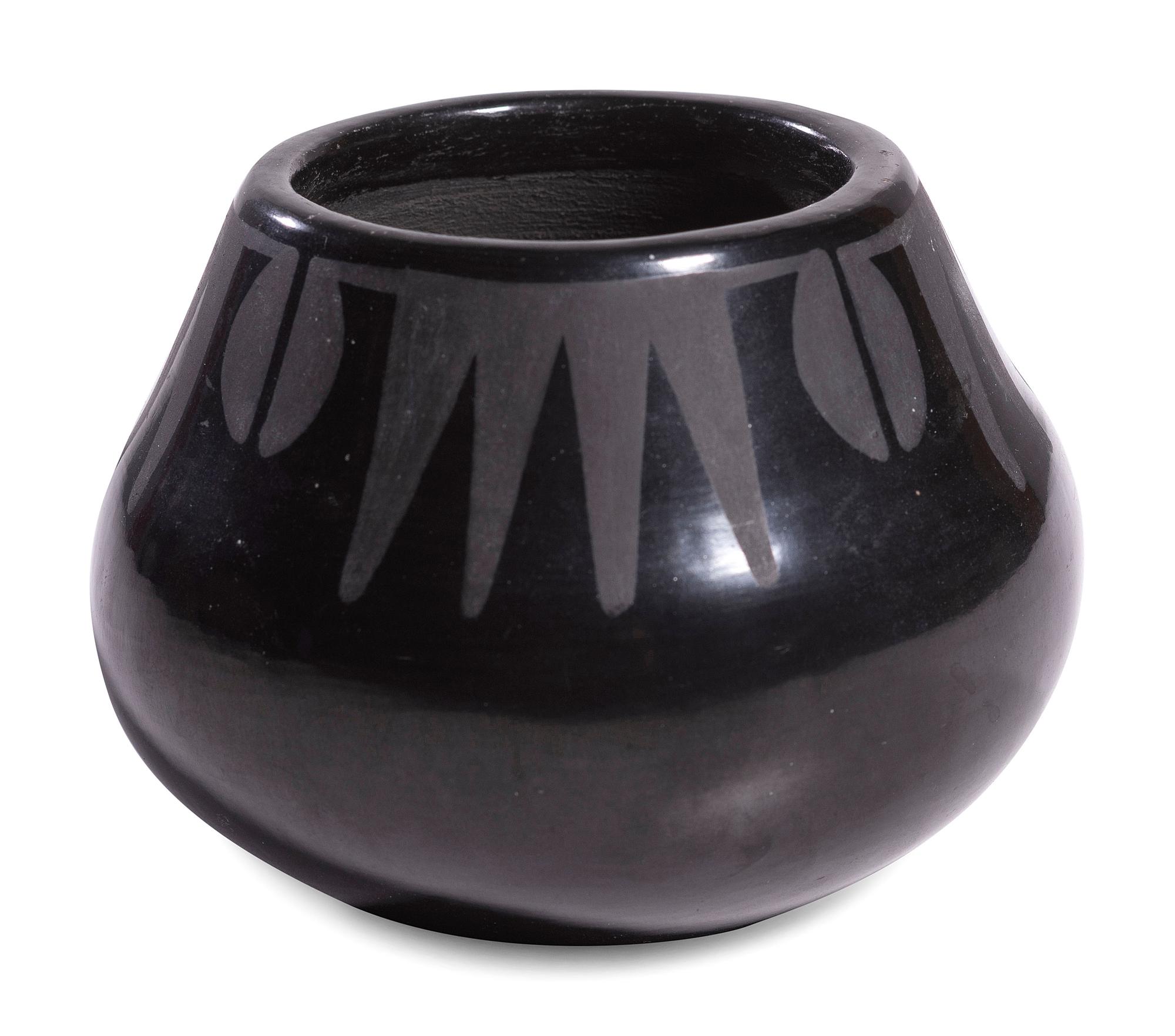 Blackware Pottery Jar 1943-1956