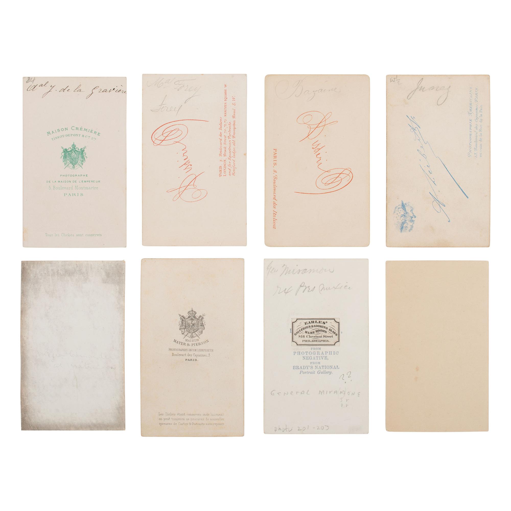 [Early Photography] Group of 24 Carte de Visites of the Subjects in the Second Mexican Empire