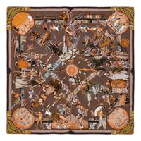 Hermès 90cm Silk Scarf, Carré, Kermit Oliver
